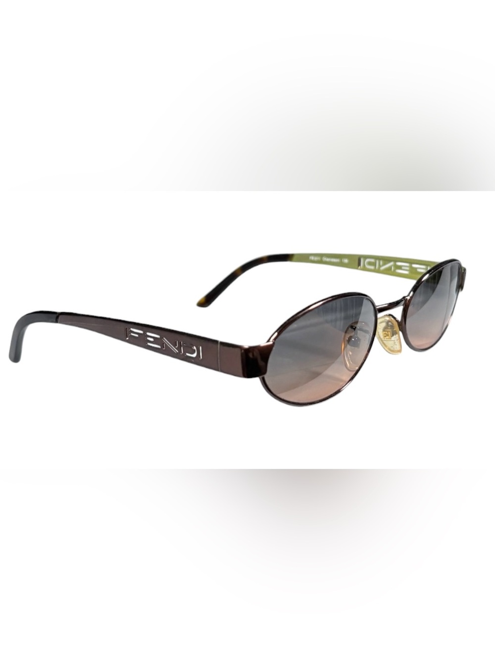 Vintage 90s Fendi Oval Sunglasses FS211 Chameleon Size 53-20 Made In Italy
